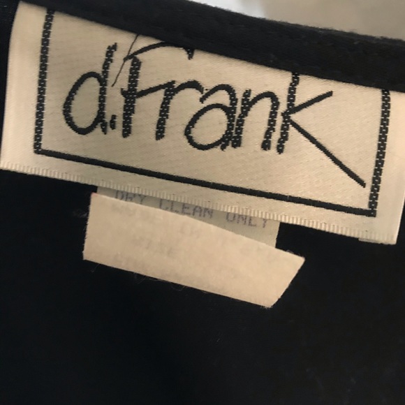 Vintage Ric Rac D Frank floral red & black Vest! - Picture 8 of 11